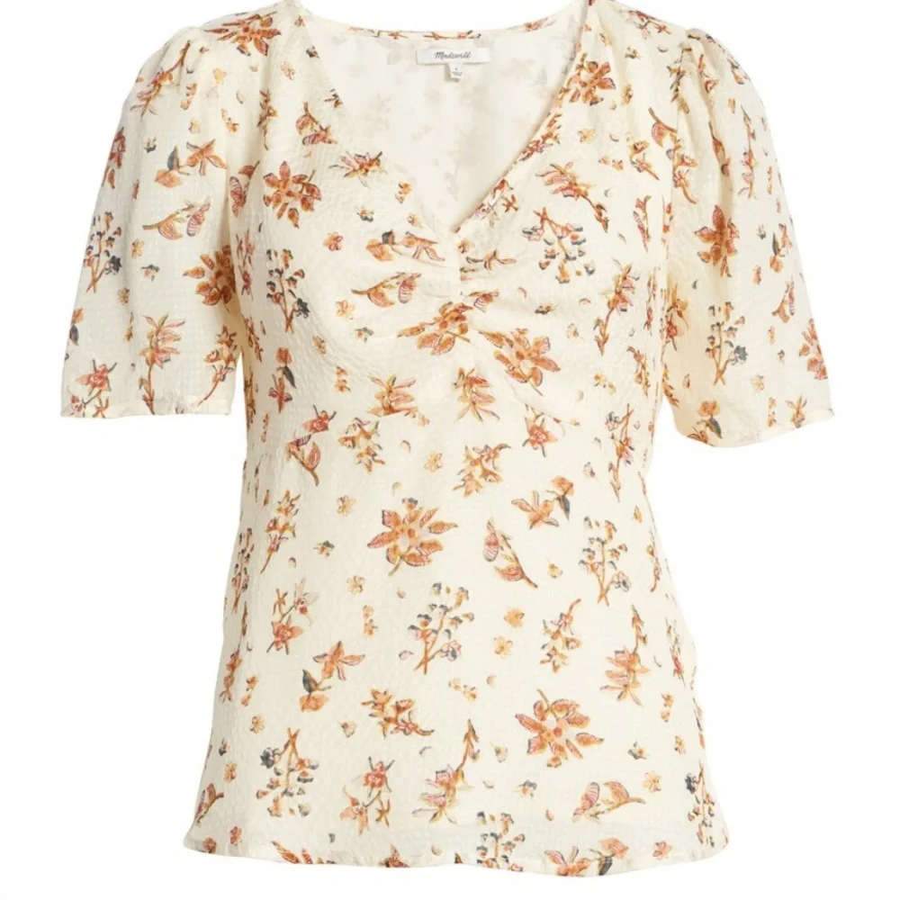 Madewell cream blouse
